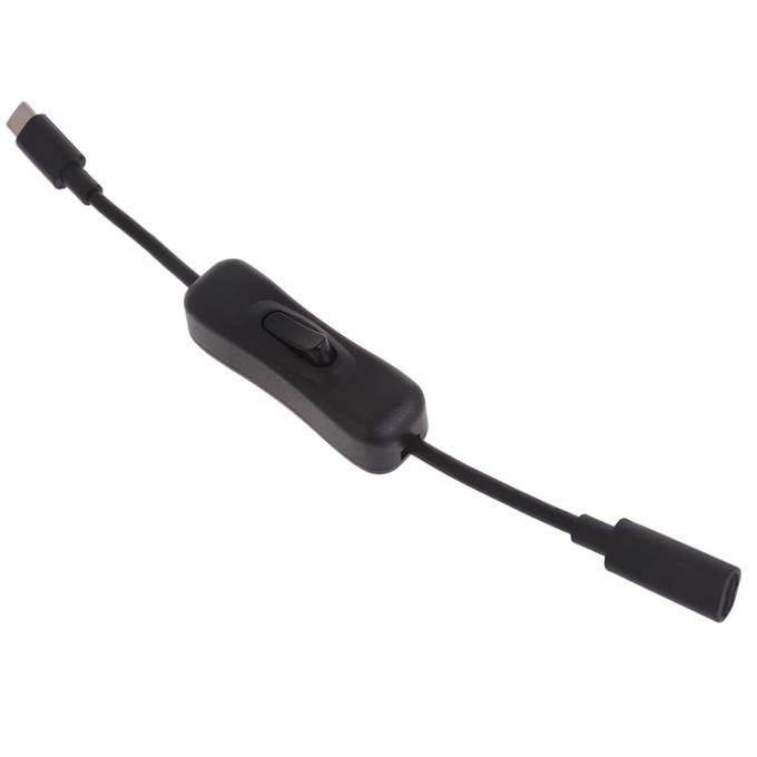 Άντρας προς γυναίκα USB τύπου C προς C Κλείστρο ενεργοποίησης και απενεργοποίησης Δικτύου επέκτασης φόρτισης δεδομένων για το τηλέφωνο λαμπτήρα LED Raspberry Pi 5