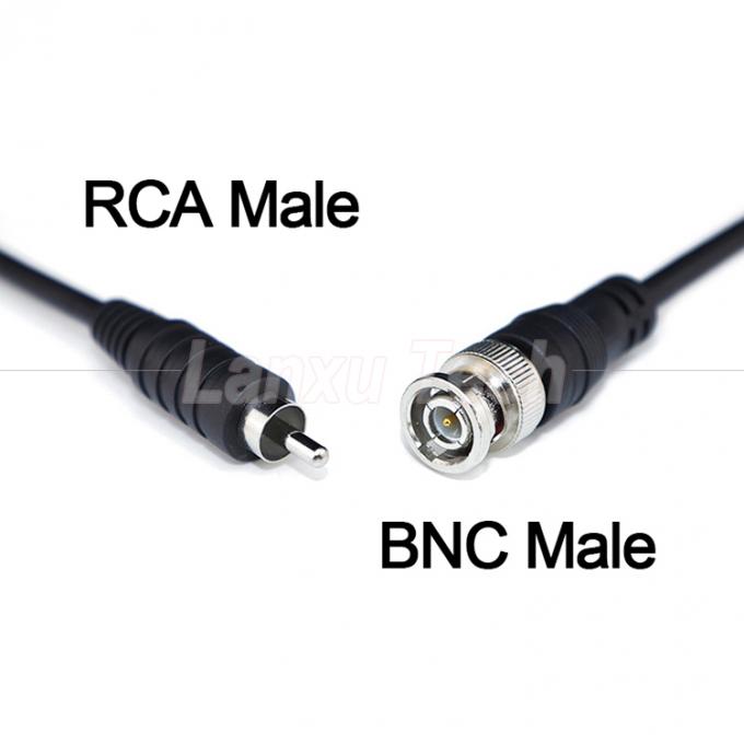 BNC αρσενικό προς RCA αρσενικό καλώδιο επέκτασης AV για κάμερα CCTV 1