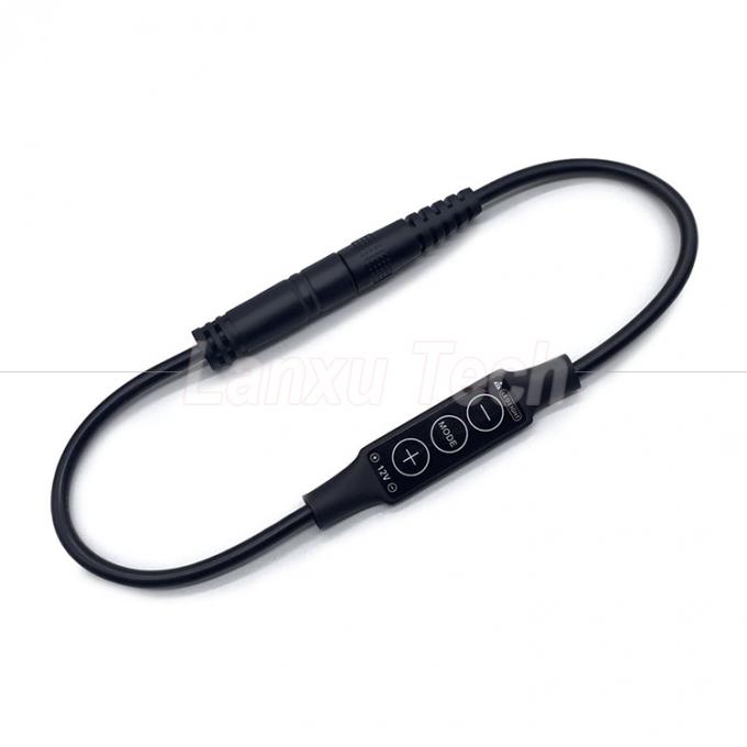 Άμεσο φως αρσενικό προς θηλυκό DC βαρέλι Jack 5.5x2.1mm 5.5x2.5mm 3.5x1.35mm Καλώδιο Dimmer για LED λάμπα Strip 2