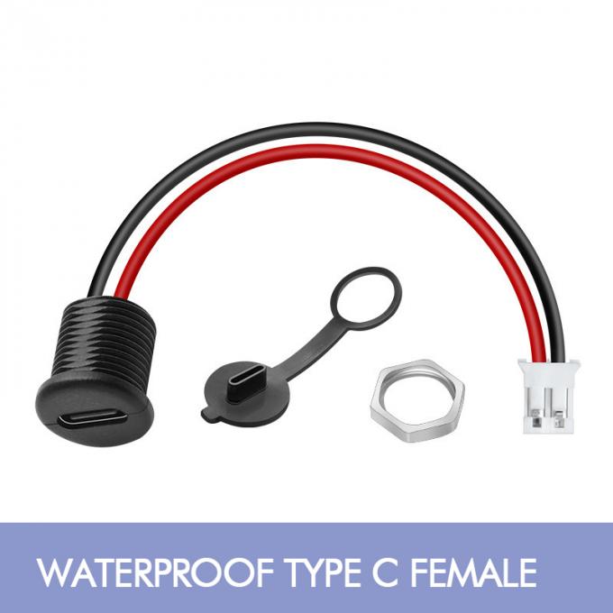 IP67 IP68 Αδιάβροχο κάλυμμα USB τύπου C Female Socket Jack σε 2 Pin PH 2.0 XH 2.54 SH1.0 VH ZH MX καλώδιο συνδέσμου 0