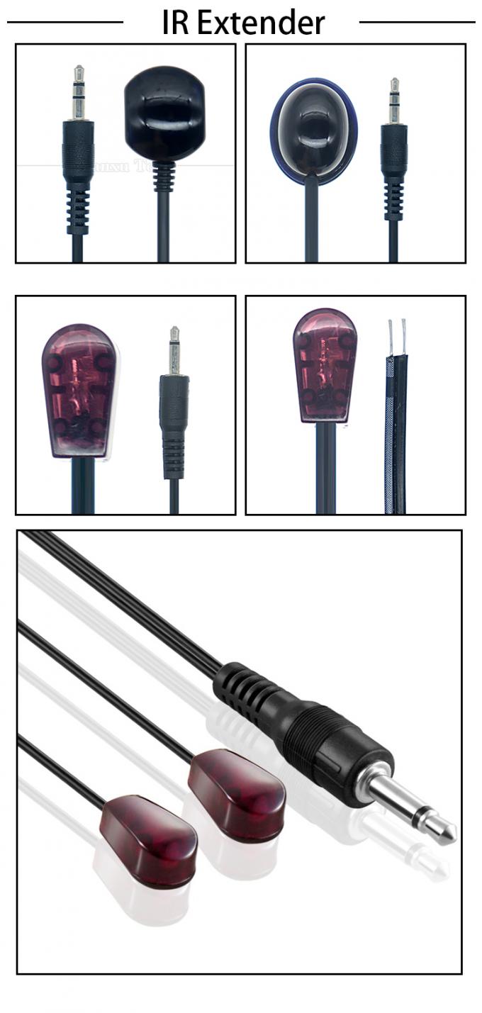 3.5mm Jack Audio Jack υπέρυθρος IR δέκτης εκδότης πομπός επαναλαμβανόμενος εκτακτικός καλώδιο για καλωδιακά κουτιά DVR TV STB 0