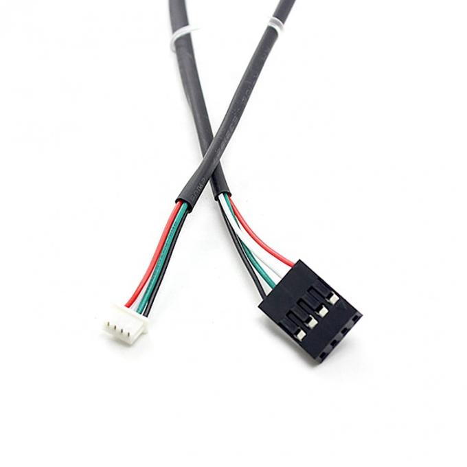 Προσαρμοσμένο 4 Pin Dupont 2.54mm έως Molex 1.25mm Pitch Connector Wire Harness Assembly Cable 0