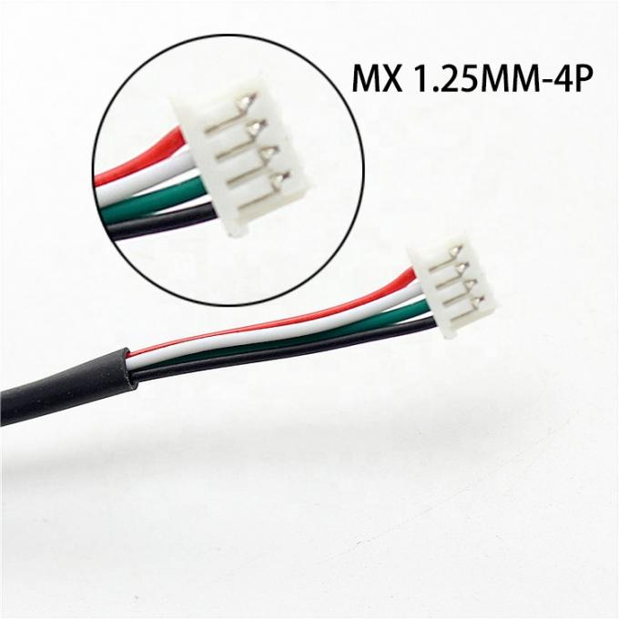 Προσαρμοσμένο 4 Pin Dupont 2.54mm έως Molex 1.25mm Pitch Connector Wire Harness Assembly Cable 2