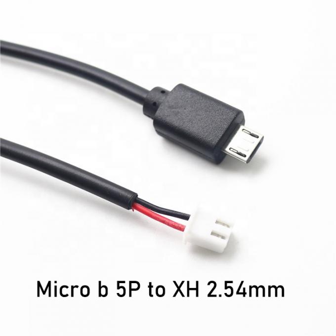 Προσαρμοσμένο 10cm 30cm 0.5m 1m Micro B 5P έως 2P JST XH 2.54mm καλώδιο συσσωρευτή 2