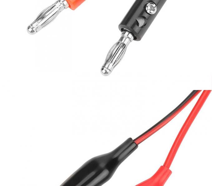 Κλιπ κροκοδείλου αλιγάτορα για μπανάνα Plug δοκιμή καλώδιο μολύβδου σύρμα για κυκλώματα πολυμέτρων 3