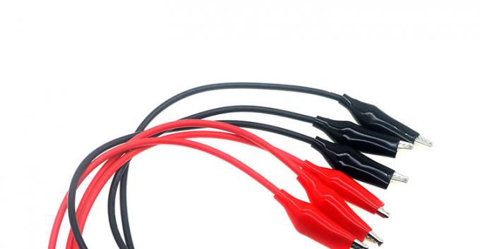 12V Κόκκινο Μαύρο Αλιγάτορα Κλιπ καλώδιο μπαταρίας 0