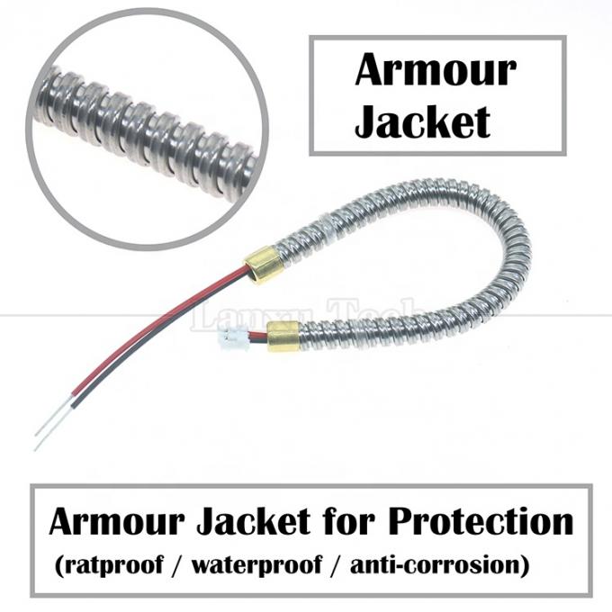 Προσαρμογή Ατσάλινη κάλυψη Jacket Tube JST PH XH Wire Harness Assembly Τεθωρακισμένο καλώδιο για αδιάβροχο αδιάβροχο 0