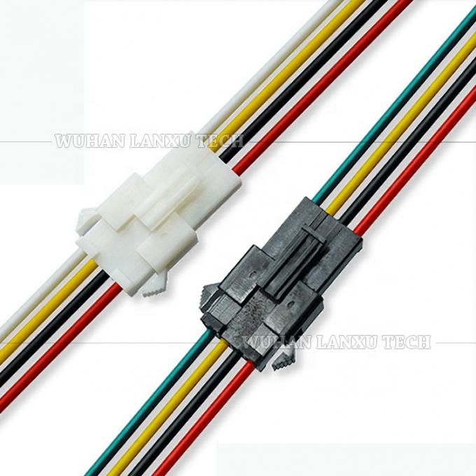 2 3 4 Pin SM 2.54mm Connector Άντρας σε θηλυκό καλώδιο συναρμολόγησης πρίζας για GPS LED φως 0