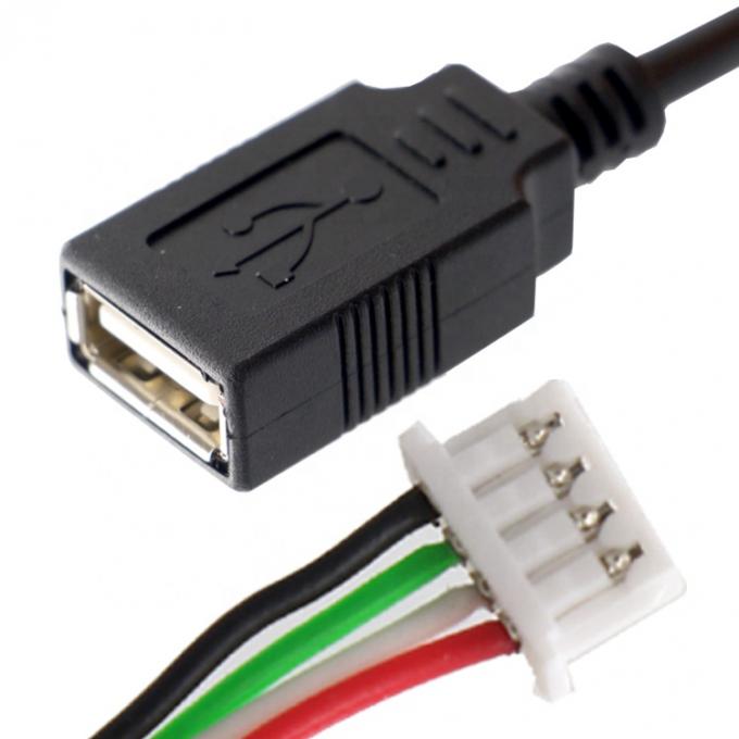 Συγκρότημα USB A θηλυκό σε JST 2 3 4 Pin PH XH 1.0mm 1.25mm 1.5mm 2.0m καλώδιο καλωδίου 1