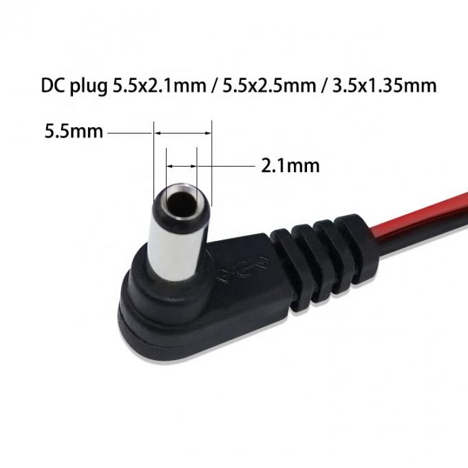 Προσαρμοσμένο OEM DC Barrel Jack σε JST XH 2 Pin 2.54 Pitch Power Cable 1