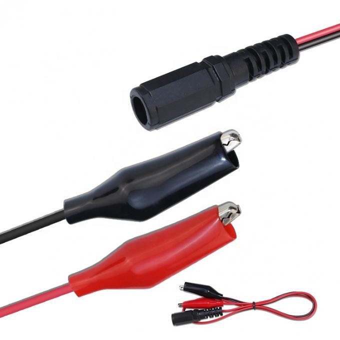 12V DC 5.5x2.1mm Γυναικεία πηγή βαρέλις για κλιπ αλιγάτορα Συνδέσεις καλωδίων ρεύματος για κάμερα ασφαλείας CCTV 5