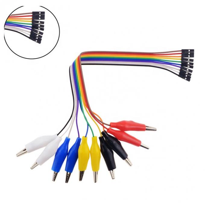 10 πιν Alligator Clip για θηλυκό Dupont Breadboard Test Lead Jumper Wires για Raspbrry Pi 0