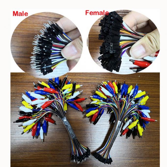 10 πιν Alligator Clip για θηλυκό Dupont Breadboard Test Lead Jumper Wires για Raspbrry Pi 2
