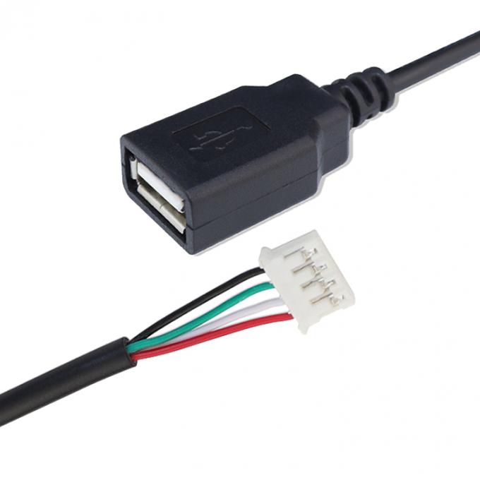 Προσαρμοσμένο USB 2.0 A θηλυκό σε JST PH 2.0 συναρμολόγηση καλωδίου σύρματος 3