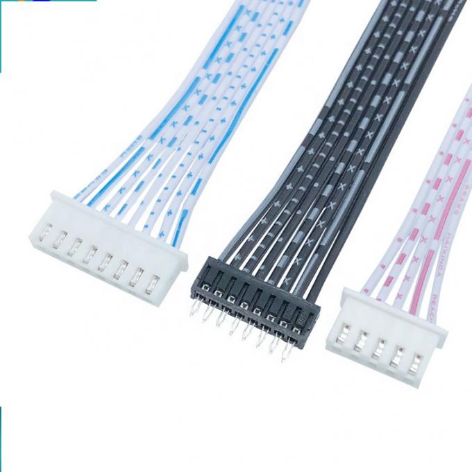 Προσαρμοσμένο 2 3 4 5 6 7 8 Pin JST XH 2.54mm Pitch Connector Flat Ribbon Cable 2