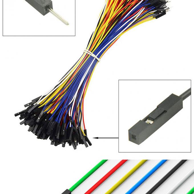 Άντρας προς Άντρας Γυναίκα προς Γυναίκα 2.54mm 1 Pin Dupont Connector Solderless Breadboard Jumper Wire για Arduino 3