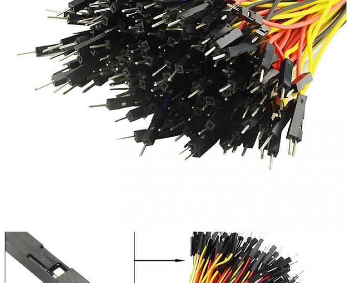 Άντρας προς Άντρας Γυναίκα προς Γυναίκα 2.54mm 1 Pin Dupont Connector Solderless Breadboard Jumper Wire για Arduino 2