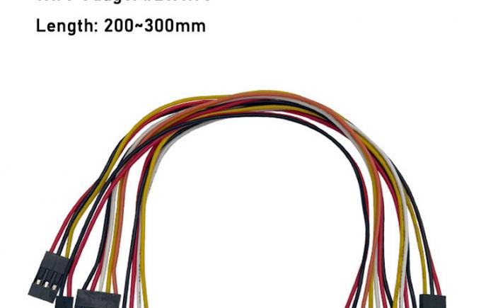 2p 3p 4p 5p 6p 7p 8p 9p 10p Γυναίκα προς γυναίκα 2.54mm Dupont Connector Ribbon Jumper Wire 1