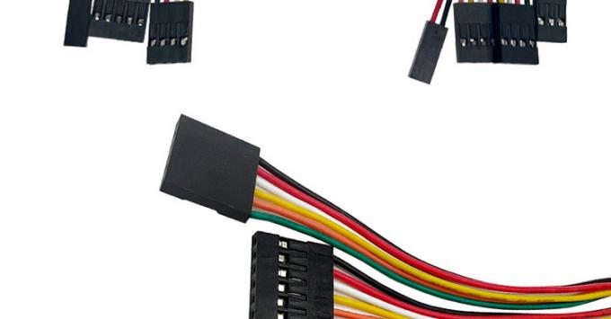 2p 3p 4p 5p 6p 7p 8p 9p 10p Γυναίκα προς γυναίκα 2.54mm Dupont Connector Ribbon Jumper Wire 2