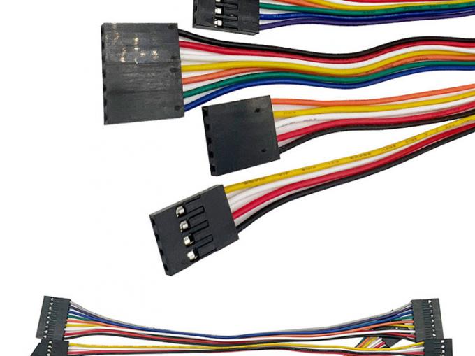 2p 3p 4p 5p 6p 7p 8p 9p 10p Γυναίκα προς γυναίκα 2.54mm Dupont Connector Ribbon Jumper Wire 3