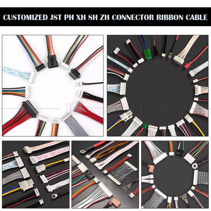 Προσαρμοσμένο JST 2.54 2.0 1.0 Pitch Female PH XH ZH SH VH Flat Ribbon Cable για σκληρό δίσκο υπολογιστή LCD Panel 0