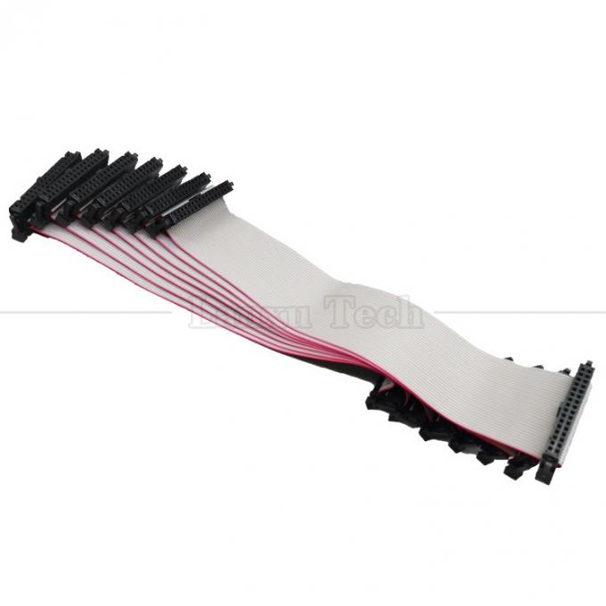 IDC 2.54mm Connector 8 10 12 14 16 18 20 30 40 50 60 PIN 1.27mm Pitch Grey Flat Ribbon Καλώδιο 9