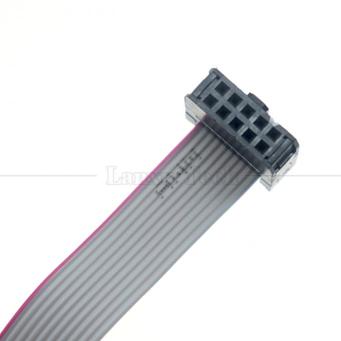 Γυναίκα προς Γυναίκα 10 PIN 1.27mm Pitch IDC 2.54mm Connector GPIO Grey Flat Ribbon Wire Cable για σκληρούς δίσκους CD Raspberry Pi 2