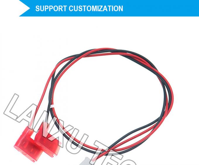 VH 2P 3.96mm Στροφή σε γωνία 90 μοίρες 6.3 Σπάγη Συνδετήρα Συγκρότημα καλωδίου 0
