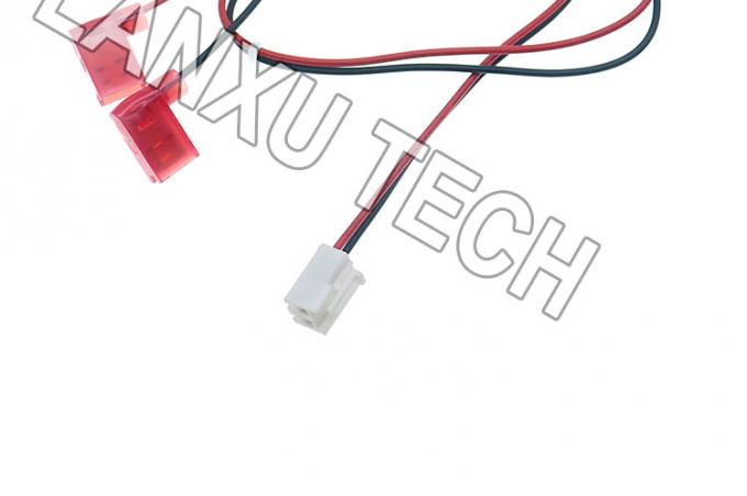 VH 2P 3.96mm Στροφή σε γωνία 90 μοίρες 6.3 Σπάγη Συνδετήρα Συγκρότημα καλωδίου 3