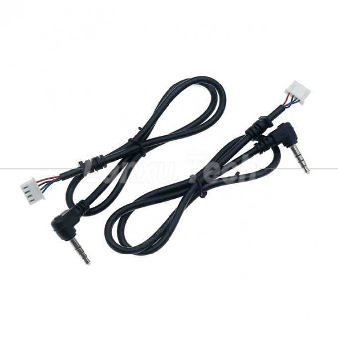 Προσαρμογή OEM 90 μοίρες γωνία 4 πόλοι 3.5mm TRRS Audio Stereo Jack για JST XH PH SH VH MX καλώδιο συνδέσμου 0