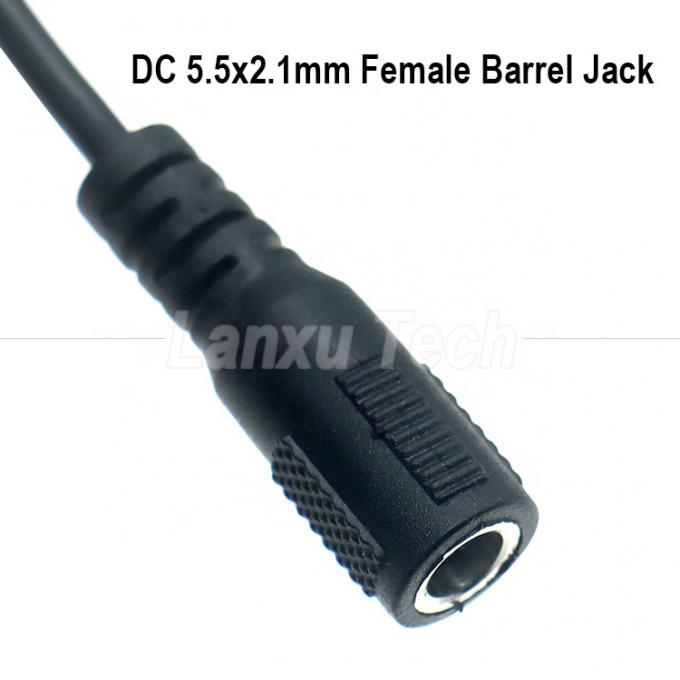 Προσαρμογή OEM DC θηλυκό 5.5x2.1mm βαρέλι Jack για JST 2 PIN XH 2.54mm Pitch θηλυκό καλώδιο συνδέσμου 3