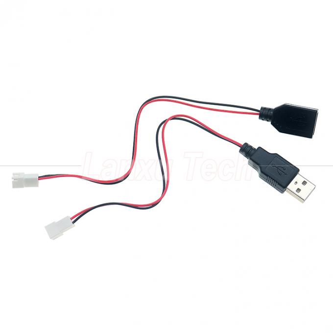 USB τύπου Α θηλυκό σε JST XH 2.54 Pitch 2 Pin θηλυκό καλώδιο πρίζας 0
