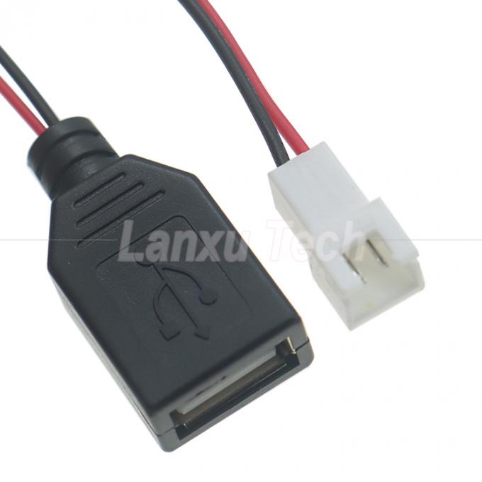 USB τύπου Α θηλυκό σε JST XH 2.54 Pitch 2 Pin θηλυκό καλώδιο πρίζας 1