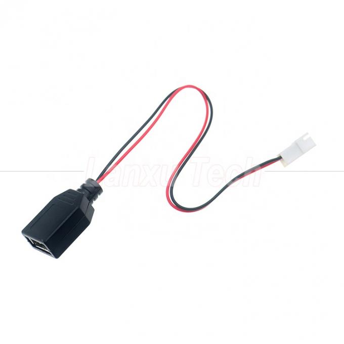USB τύπου Α θηλυκό σε JST XH 2.54 Pitch 2 Pin θηλυκό καλώδιο πρίζας 3