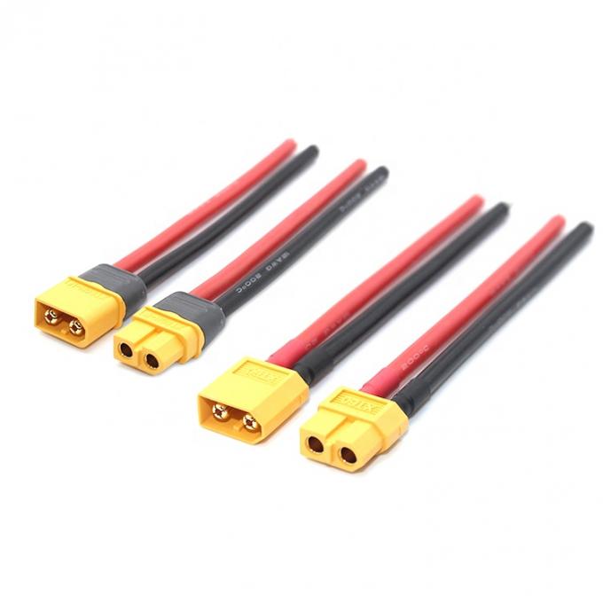 12AWG 16AWG 100mm 150mm 200mm XT30U XT60 XT60H XT90 Συνδετήρας αρσενικό θηλυκό σε γυμνά καλώδια Τέρμα καλωδίου Σχοινί για μπαταρία κινητήρα Fpv 1