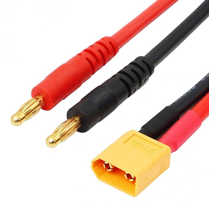 14AWG XT60 αρσενικό πλέγμα σε 4mm καλώδιο συνδετήρα μπανάνας για φορτιση μπαταρίας RC Lipo FPV Drone 2