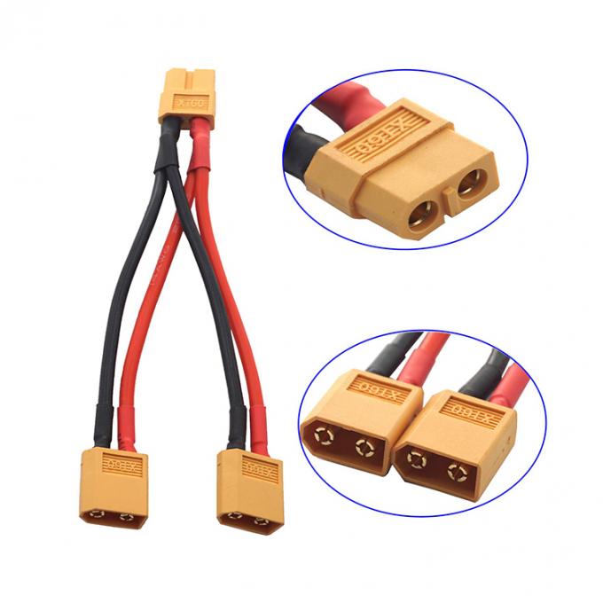 14AWG XT60 1 Διάταξη καλωδίου διαχωρισμού Y από θηλυκό σε αρσενικό για μπαταρία RC Lipo 1