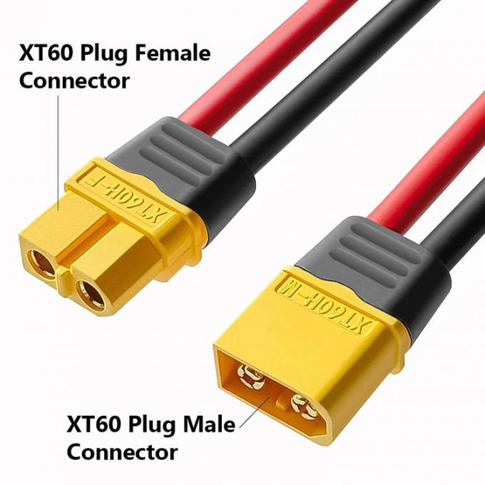 12AWG 100mm 150mm Silicon Wire XT60 XT60H XT60U Συνδετήρας αρσενικό θηλυκό κάλυμμα κάλυψης Plug καλώδιο για μπαταρία FPV 0