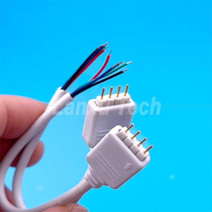 5050 LED Light Strip RGB 4 PIN καλώδιο σύνδεσης 0