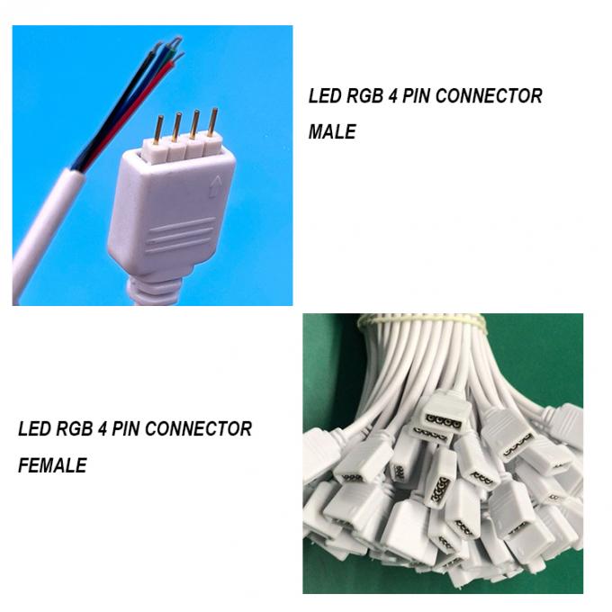 5050 LED Light Strip RGB 4 PIN καλώδιο σύνδεσης 1