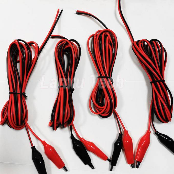 12v Μαύρο Κόκκινο Ηλεκτρικό Δοκιμή οδηγεί Jumper Wire Αλιγάτορα Αλιγάτορα Clips καλώδιο 2