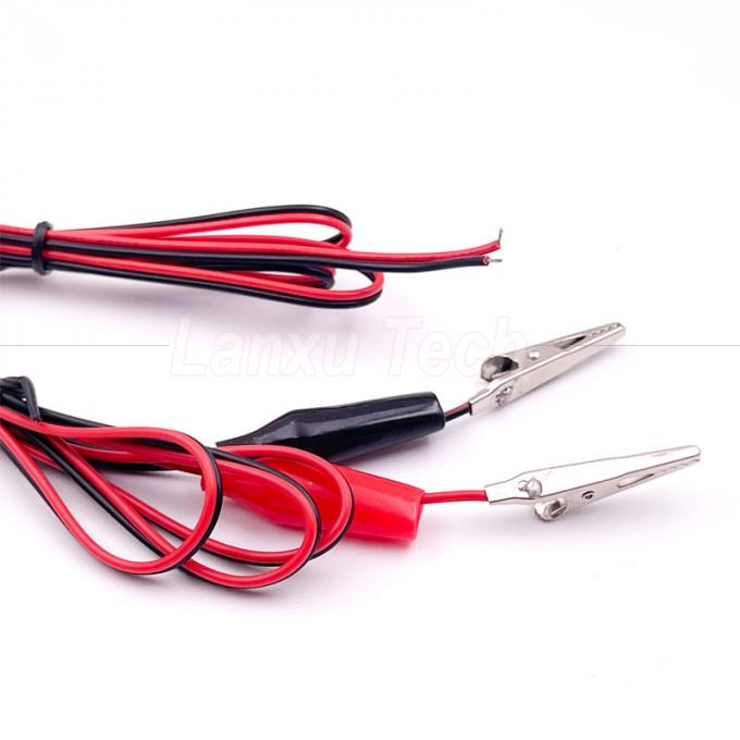 12v Μαύρο Κόκκινο Ηλεκτρικό Δοκιμή οδηγεί Jumper Wire Αλιγάτορα Αλιγάτορα Clips καλώδιο 4