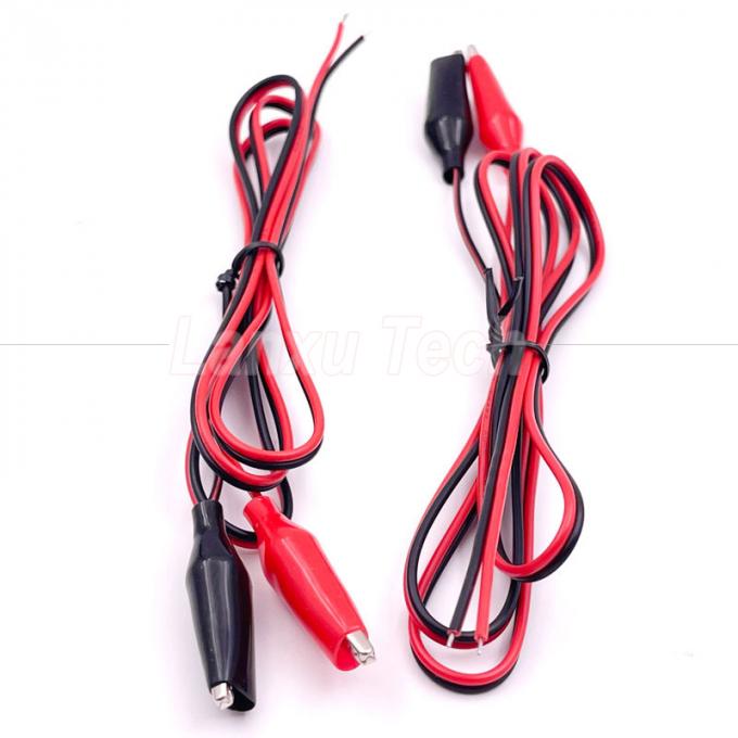 12v Μαύρο Κόκκινο Ηλεκτρικό Δοκιμή οδηγεί Jumper Wire Αλιγάτορα Αλιγάτορα Clips καλώδιο 3