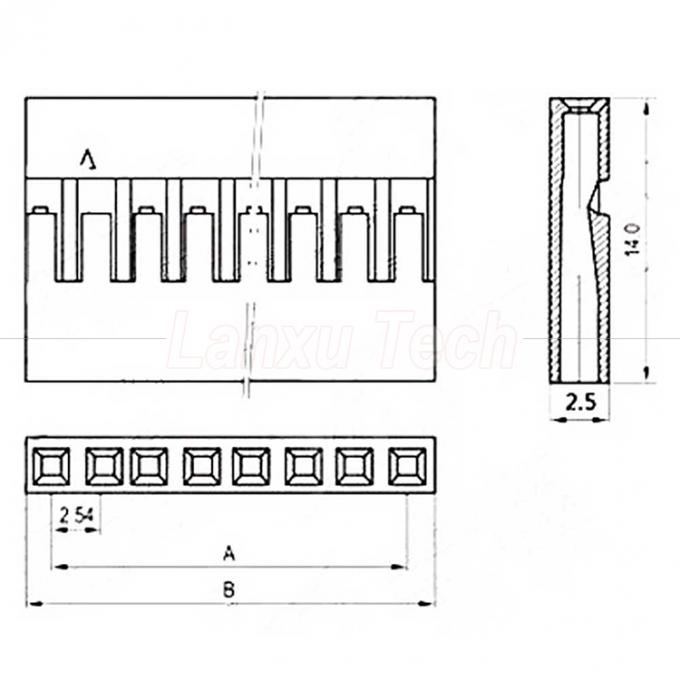 10cm 20cm 30cm 50cm 2 Pin 3 4 5 6 8 10 Pin Dupont 2.54mm Σύνδεσμος καλωδίου Jumper Wire Harness 1