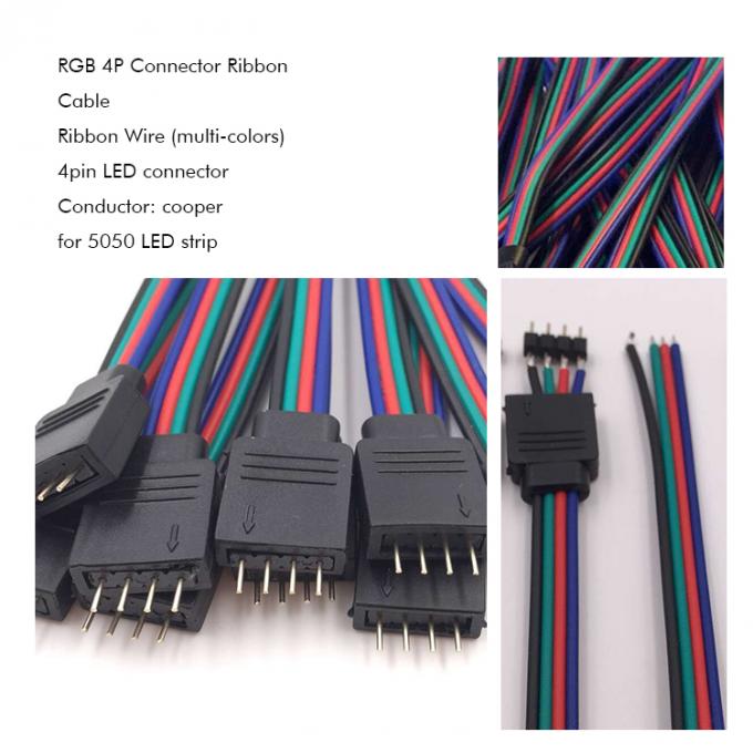RGB 4 Pin Connector 5050 LED καλώδιο ταινίας 1