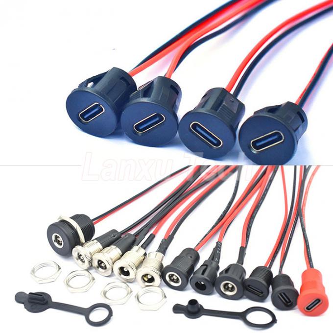 DC 022 5.5x2.1mm 5.5x2.5mm Γυναικεία πρίζα πριονισμένη στο JST SM 2 Pin Connector Cable 0