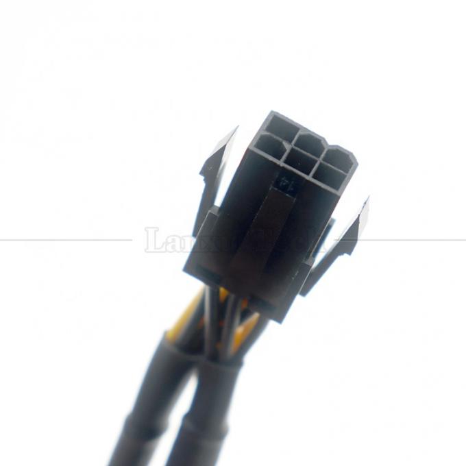 18AWG Pure Cooper Y Splitter 6 Pin σε διπλό 8 Pin 6+2 PCI Express Power Adapter επέκταση καλώδιο PCIe για GPU 4