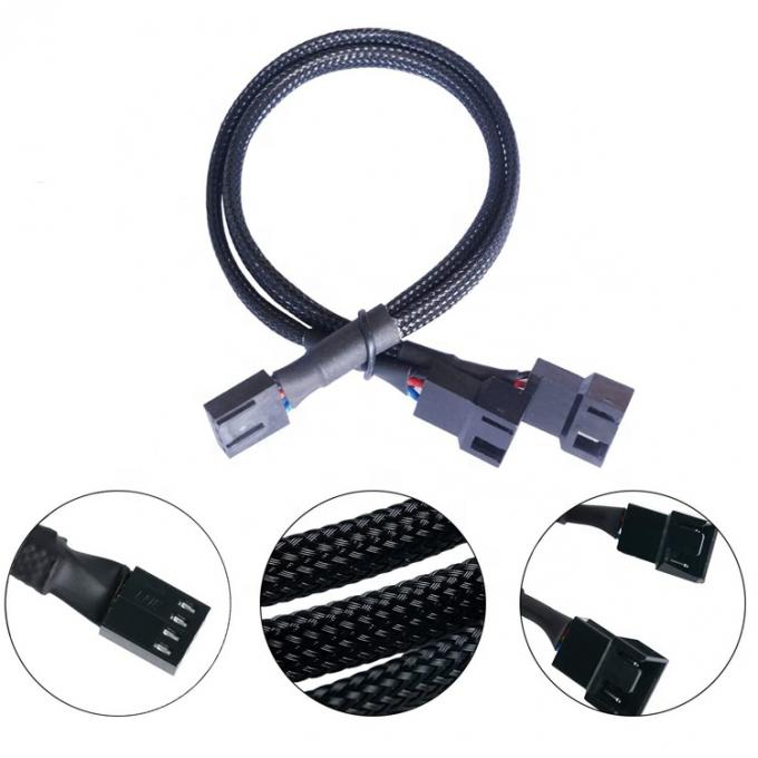 Μητρική πλακέτα CPU 4 PIN Συνδέτης PC Κουτί Ρυθμιστής θερμοκρασίας ψύξης ανεμιστήρα Y Splitter επέκταση PWM καλώδιο 0