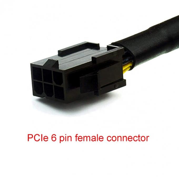 GPU 6 PIN Γυναίκα σε διπλή 8 PIN Άντρας 18AWG PCI Express Μητρική Πίνακα Ηλεκτρική τροφοδοσία Αναπροσαρμοστής PCIe Riser 3.0 Καλώδιο επέκτασης 3