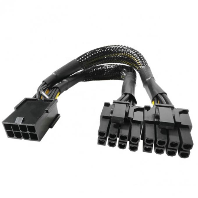 Τυφαντό μανίκι PCIe 8 Pin Γυναίκα σε διπλό 8 Pin Άντρας PCI Express γραφικά κάρτα βίντεο GPU καλώδιο προσαρμογέα ισχύος 3